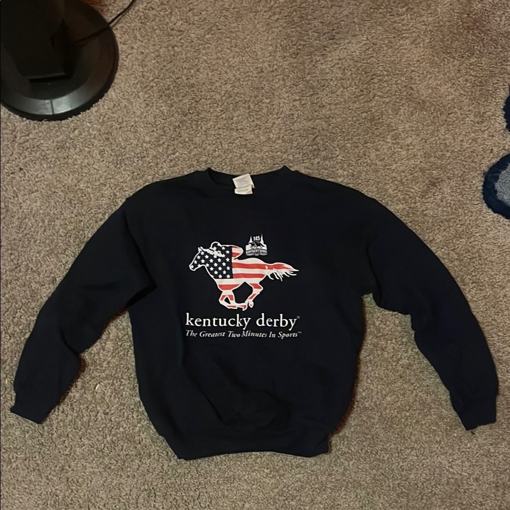 Kids Kentucky Derby Black Sweater